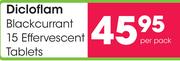 Dicloflam Blackcurrant 15 Effervescent Tablets-Per Pack