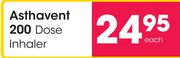 Asthavent 200 Dose Inhaler-Each