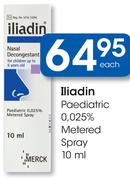 Iliadin Paediatric 0.025% Metered Spray-10Ml