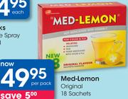 Med-Lemon Original 18 Sachets-Per Pack
