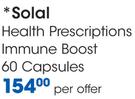 Solal Health Prescriptions Immune Boost 60 Capsules-Per Offer