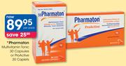Pharmaton Multivitamin Tonic 30 Capsules Or Pro Active 30 Caplets-Per Pack