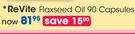 ReVite Flaxseed Oil 90 Capsules-Per Pack
