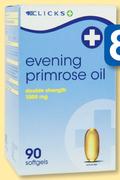 Clicks Evening Primrose Oil Double Strength 300 Softgels-Per Pack