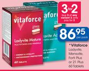 Vitaforce Ladyvite Mensvite, Forti Plus Or 21 Plus 60 Tablets-Per Pack
