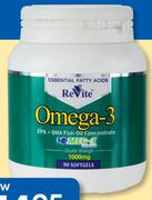 ReVite Flaxseed Oil 90 Capsules-Per Pack