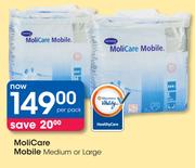 MoliCare Mobile Medium Or Large-Per Pack