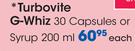 Turbovite G-Whiz Capsules-30's Or Syrup-200ml
