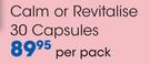 Vitaforce Calm Or Revitalise Capsules-30's Per Pack