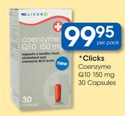 Clicks Coenzyme Q10 150mg Capsules-30's Per Pack