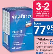 Vitaforce Calm Or Revitalise Capsules-30's Per Pack