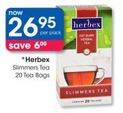 Herbex Slimmers Tea Tea Bag-20's Per Pack