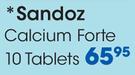 Sandoz Calcium Forte 10 Tablets