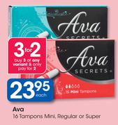 Ava 16 Tampons Mini Regular Or Super-Each
