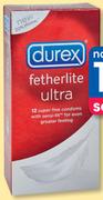 Durex 12-Pack Fetherlite Ultra Condoms-Per Pack