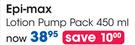 Epi-Max Lotion Pump Pack-450ml Each