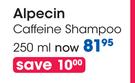 Alpecin Caffeine Shampoo-250ml Each