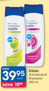 Clicks Anti-Dandruff Shampoo-400ml Each