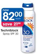 Techniblock Spray SPF 30 Each