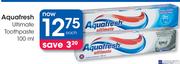 Aquafresh Ultimate Toothpaste-100ml Each