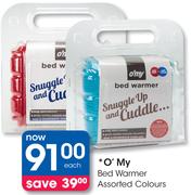 O' My Bed Warmer Assorted Colours-Each
