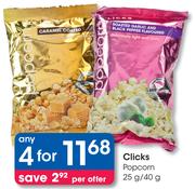 Clicks Popcorn-4x25/40g