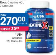 USN Creatine 120 Capsules-Per Pack