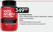 Pro Performance 100% Whey Protein Creamy Strawberry, Vanilla Cream Or Chocolate 908G