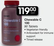 GNC Chewable C 100 90 Tablets