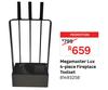 Megamaster Lux 4 Piece Fireplace Tool Set 81493258