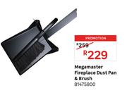 Megamaster Fireplace Dust Pan & Brush 81475800