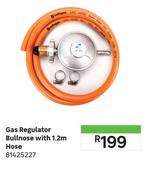 Gas Regulator Bullnose With 1.2m Hose 81425227