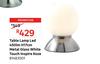 Inspire Koze Table Lamp LED 450lm H17cm Metal Glass White Touch 81483501