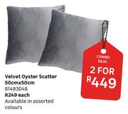 Velvet Oyster Scatter 50cm x 50cm-For 2
