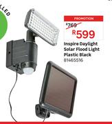 Inspire Daylight Solar Flood Light Plastic Black 81465516