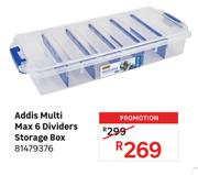 Addis Multi Max 6 Dividers Storage Box 81479376