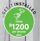 Extendable Pivot Chrome Shower Door With Clear Glass (Get It Installed)-Per Shower Door