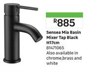 Sensea Mia Basin Mixer Tap Black H17cm 81471065