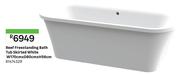 Reef Freestanding Bath Tub Skirted White W170cm x D80cm x H56cm 81474329