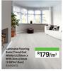 Laminate Flooring Basic Trend Oak White L137.6cm x W19.3cm x 6mm (2.921 Sqm/Box) 81490975