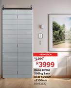 Roma Bifold Sliding Barn Door 500mm x 2100mm 81493527