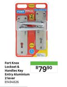 Fort Knox Lockset & Handles Key Entry Aluminium 2 Lever 81494826