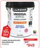 Luxens 20L Universal Acrylic Paint White 81490222