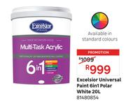 Excelsior 20L Universal Paint 6 In 1 Polar White 81480854