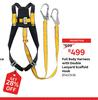 Full Body Harness With Double Lanyard Scaffold Hook 81457416