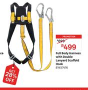 Full Body Harness With Double Lanyard Scaffold Hook 81457416