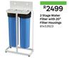 2 Stage Water Filter With 20" Filter Housings