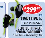 Five I Five By Dixon Bluetooth In-Ear Sports Earphones X13