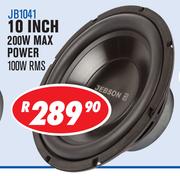 Jebson Car Subwoofers 10" 200W Max Power 100W RMS JB1041