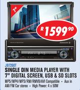 Jebson Single Din Media Player With 7" Digital Screen, USB & SD Slots JB7260T